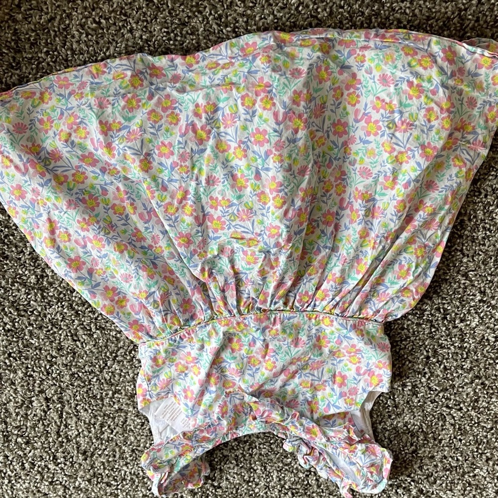 Floral Baby Dress with Ruffle Details